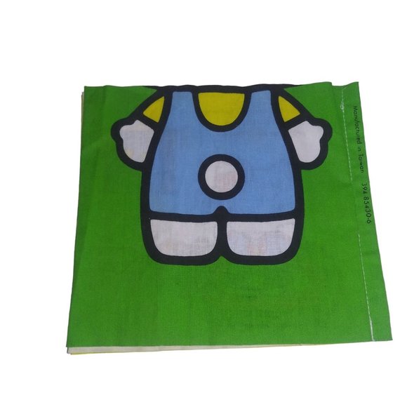 VTG Sanrio Hello Kitty's Soft Cloth Button Book J.M.L Gray 1982  RARE - Picture 3 of 7